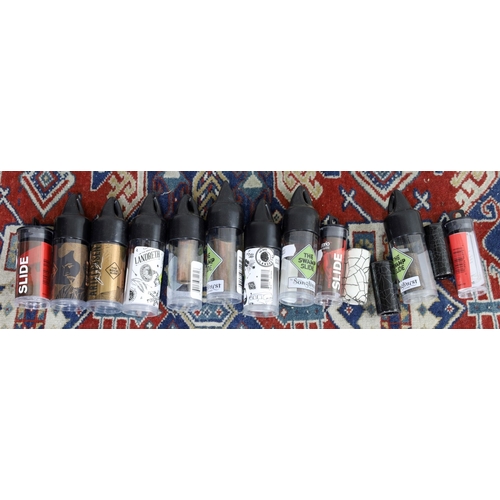 1500 - Ten various guitar slides including Landreth Bro Rock Slide, D'Addario, Songhurst Swamp Slide etc... 