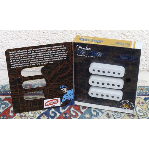 1504 - Fender Mod Shop Samarium Cobalt noiseless Stratocaster guitar pickup set, boxed