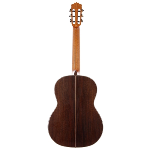 2123 - Cordoba Luthier Series C10 classical guitar; Back and sides: rosewood; Top: cedar, crack to treble s... 