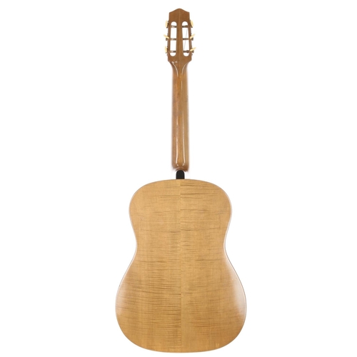 2125 - 1960s Hofner Vienna nylon string guitar, made in Germany; Back and sides: figured maple; Top: natura... 