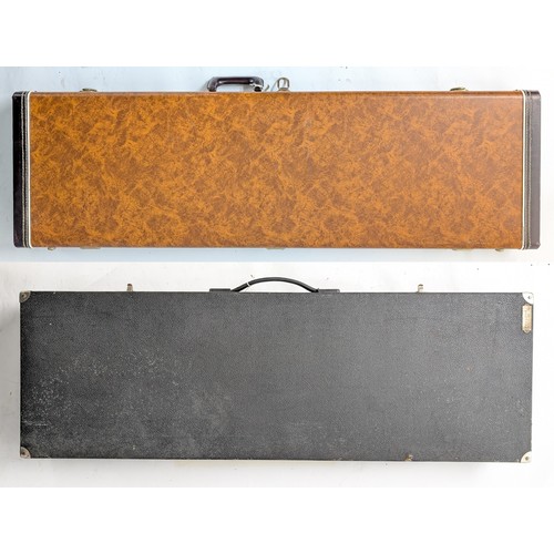 1403 - Tokai bass guitar hard case; together with a generic oblong guitar hard case (2)