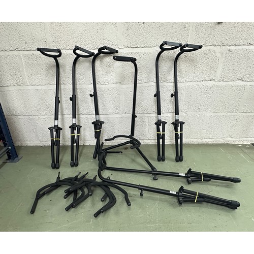 1498 - Eight Stagg adjustable guitar stands (8)