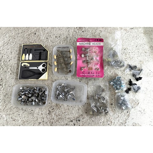 1523 - Selection of various guitar tuners, a Yamaha set and various unbranded