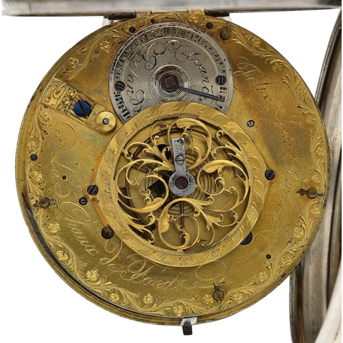 656 - Felix Jean Richard, La Chaux-de-Fonds - early 19th century Swiss white metal calendar verge pocket w... 