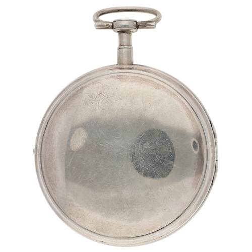 656 - Felix Jean Richard, La Chaux-de-Fonds - early 19th century Swiss white metal calendar verge pocket w... 