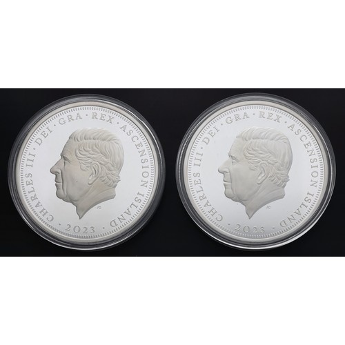 61 - The Bradford Exchange - two 2023 ten pound proof coins commemorating The Coronation of His Majesty K... 