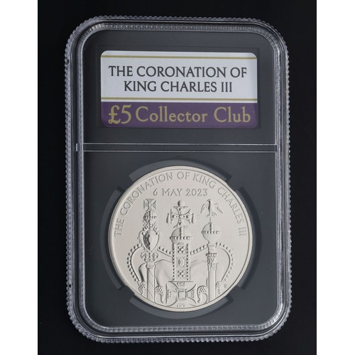 61 - The Bradford Exchange - two 2023 ten pound proof coins commemorating The Coronation of His Majesty K... 