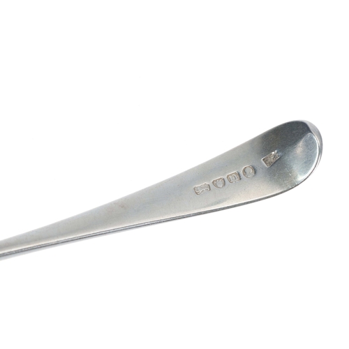 424 - George III silver serving spoon by Hester Bateman, London 1788, 8.75