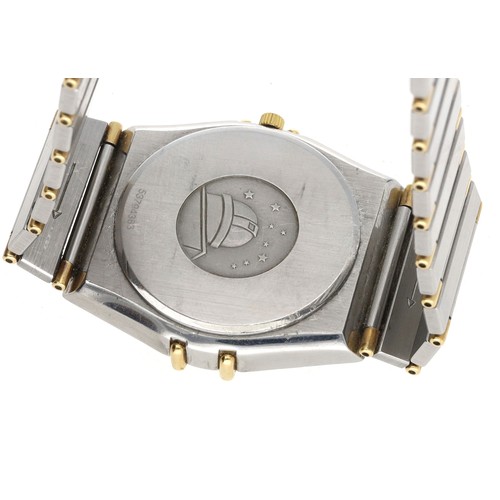 1 - Omega Constellation Calendar gold and stainless steel gold gentleman's wristwatch, reference no. 396... 