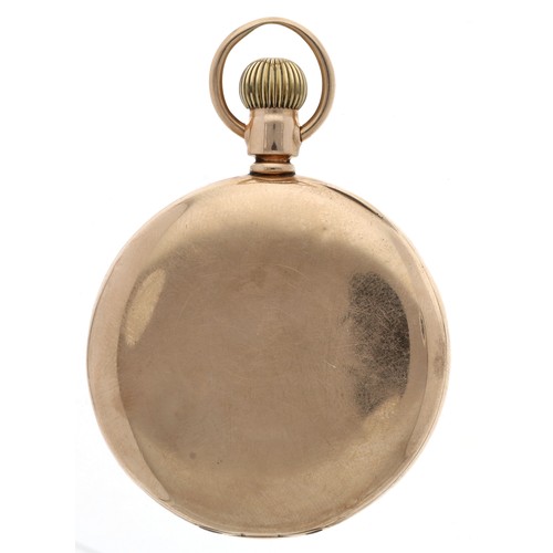 625 - American Waltham 'Vanguard' 10ct lever pocket watch, serial no. 12546454, circa 1903, signed 19 jewe... 