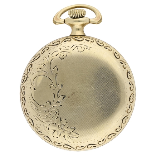 607 - Elgin National Watch Co. gold plated lever pocket watch, serial no. 12559314, circa 1906, signed 15 ... 