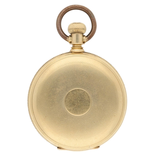 620 - American Waltham 'Hillside' 18ct lever set hunter pocket watch, serial no. 2838533, circa 1885, sign... 