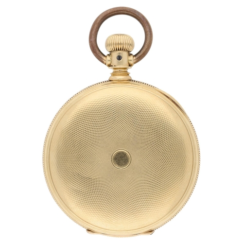 620 - American Waltham 'Hillside' 18ct lever set hunter pocket watch, serial no. 2838533, circa 1885, sign... 