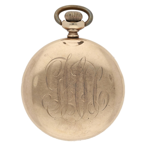 616 - Elgin National Watch Co. 'B.W. Raymond' gold filled lever set pocket watch, serial no. 20853607, cir... 