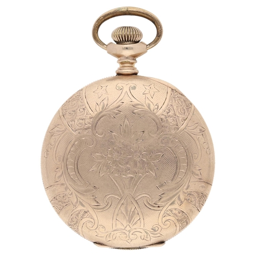 623 - American Waltham 'P.S. Bartlett' gold plated lever set hunter pocket watch, serial no. 3640140, circ... 