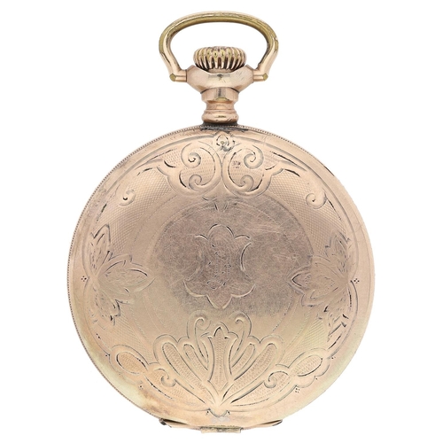 624 - Hampden Watch Co. gold plated lever set hunter pocket watch, serial no. 3055849, circa 1915, signed ... 