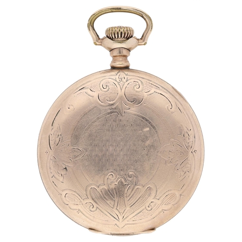 624 - Hampden Watch Co. gold plated lever set hunter pocket watch, serial no. 3055849, circa 1915, signed ... 