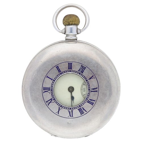 633 - American Waltham 'Royal' silver lever half hunter pocket watch, serial no. 19089660, circa 1913, sig... 