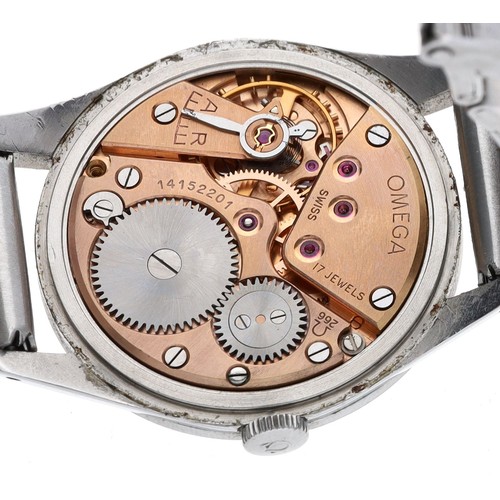 222 - Omega stainless steel gentleman's wristwatch, reference no. 2750-6, serial no. 14152xxx, circa 1954/... 