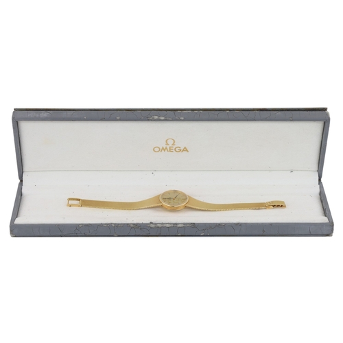 235 - Omega De Ville 18ct automatic lady's bracelet watch, case no. 551 7281, serial no. 39163xxx, circa 1... 
