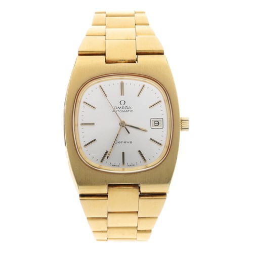 224 - Omega Genéve automatic gold plated and stainless steel gentleman's wristwatch, reference no. 166.019... 