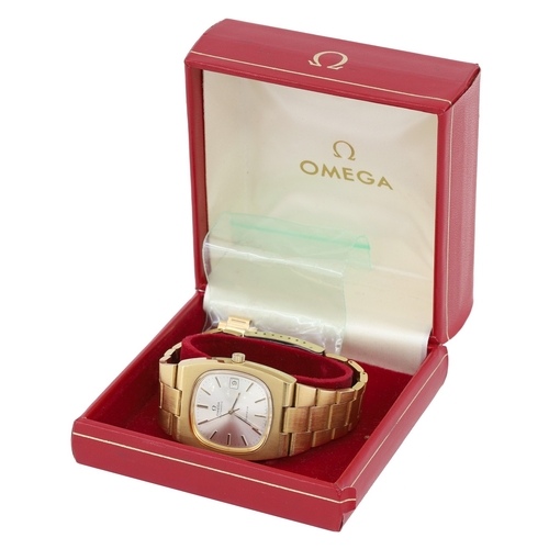 224 - Omega Genéve automatic gold plated and stainless steel gentleman's wristwatch, reference no. 166.019... 