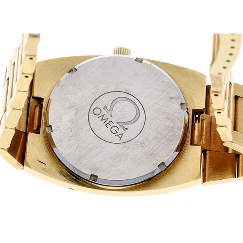 224 - Omega Genéve automatic gold plated and stainless steel gentleman's wristwatch, reference no. 166.019... 