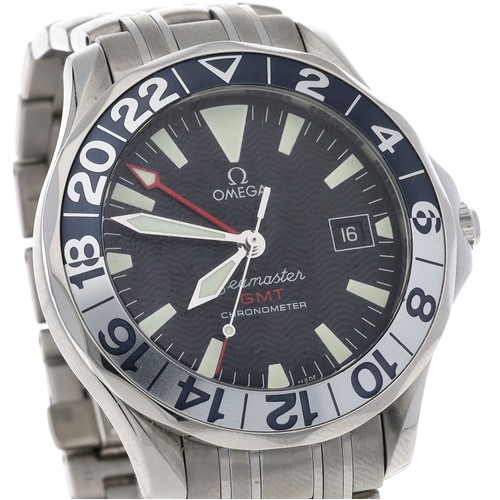 244 - Omega Seamaster GMT '50th Anniversary' Chronometer automatic stainless steel gentleman's wristwatch,... 
