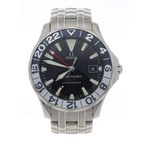 244 - Omega Seamaster GMT '50th Anniversary' Chronometer automatic stainless steel gentleman's wristwatch,... 