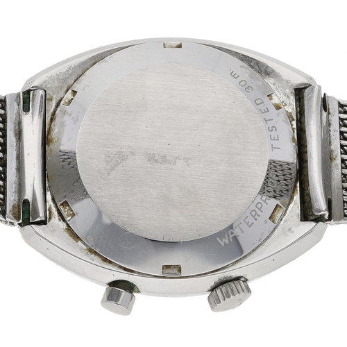 243 - Omega Genéve Chronostop 'Driver' 'flyback' stainless steel gentleman's wristwatch, reference no. 145... 