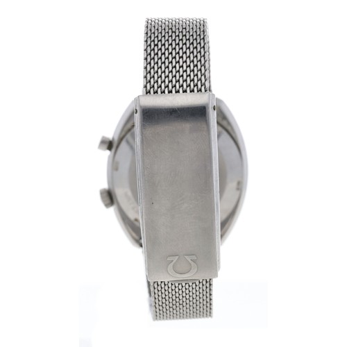 243 - Omega Genéve Chronostop 'Driver' 'flyback' stainless steel gentleman's wristwatch, reference no. 145... 