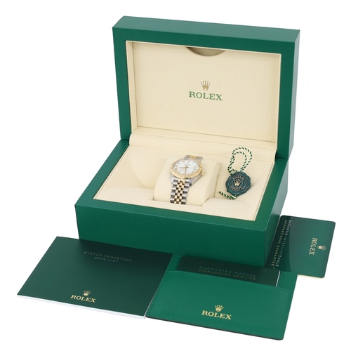 278 - Rolex Oyster Perpetual Datejust 31 midsize gold and stainless steel wristwatch, reference no. 278273... 