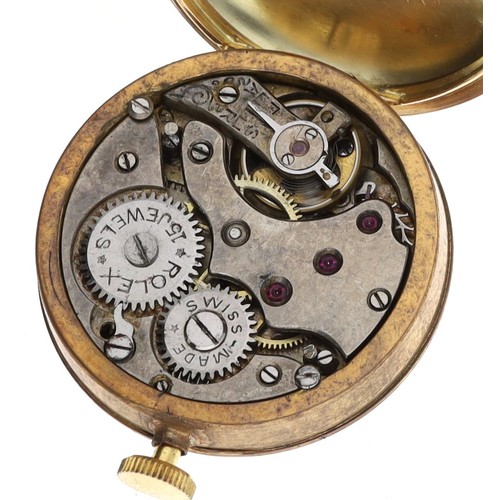 276 - Rolex 9ct wire-lug gentleman's wristwatch, import hallmarks Glasgow 1928, circular silvered dial wit... 