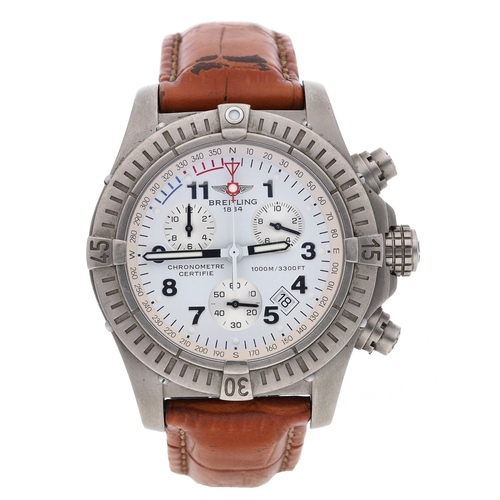 295 - Breitling Chrono Avenger M1 Chronograph titanium gentleman's wristwatch, reference no. E73360, seria... 