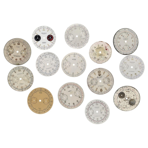Quantity of chronograph wristwatch dials (14)