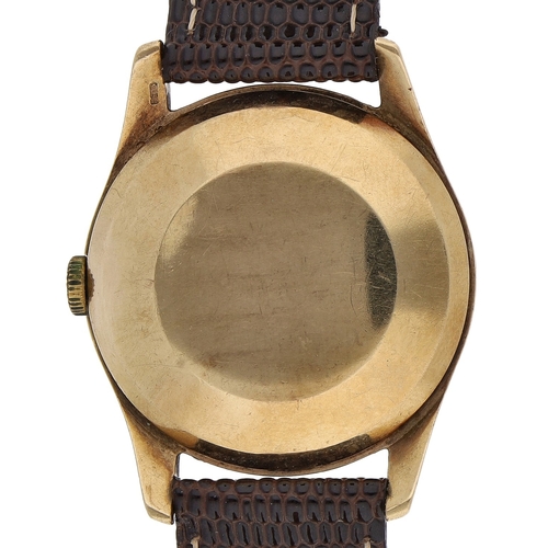 253 - Omega 9ct gentleman's wristwatch, reference no. 928, serial no. 17814xxx, Birmingham 1960, circular ... 