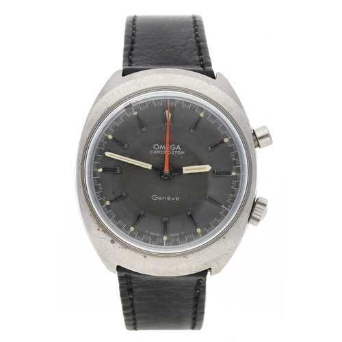 256 - Omega Genéve Chronostop 'flyback' stainless steel gentleman's wristwatch, reference no. 145.009 / 14... 