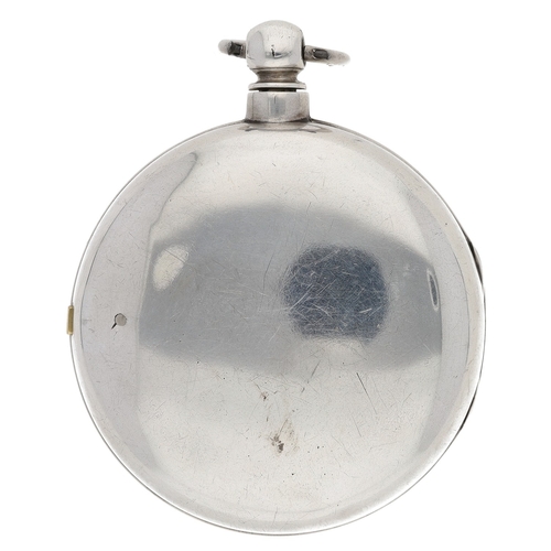 640 - John Howle, East Grimstead - 19th century silver pair cased verge pocket watch, London 1857, signed ... 