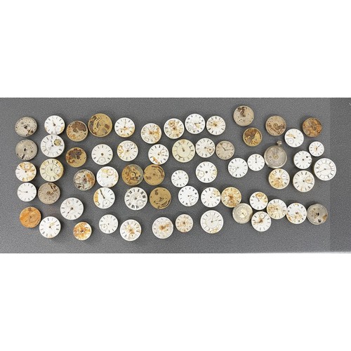 875 - Quantity of assorted pocket watch movements for repair to include fusee lever and lever movements... 