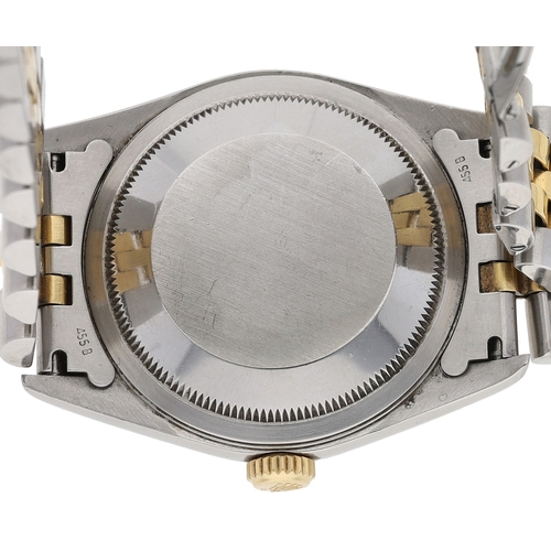 261 - Rolex Oyster Perpetual Datejust gold and stainless steel wristwatch, reference no. 16233, serial no.... 