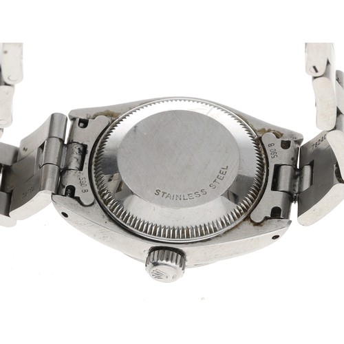 277 - Rolex Oyster Perpetual Date stainless steel lady's wristwatch, reference no. 6916/0, serial number 6... 