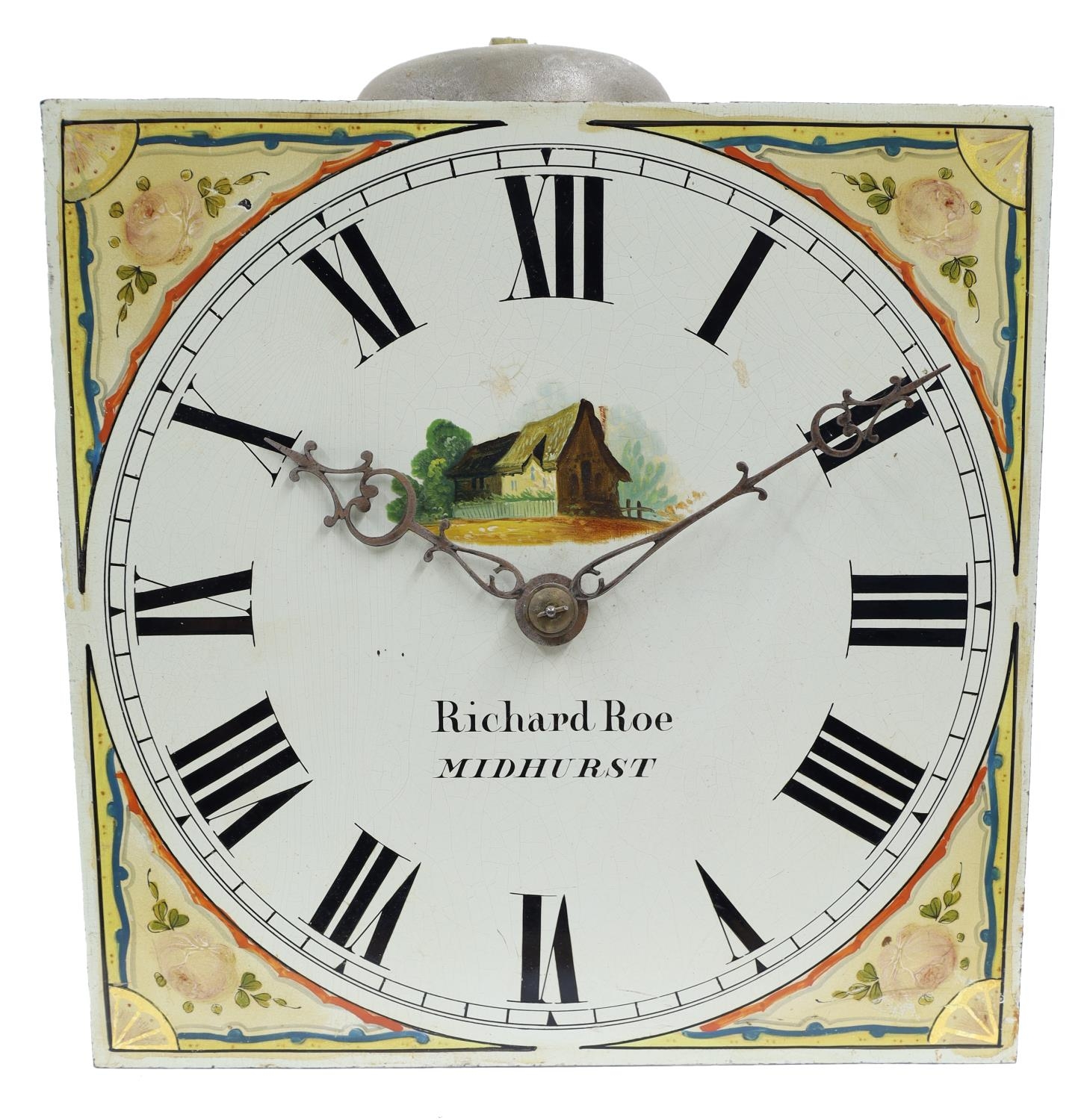 Pitch pine thirty hour longcase clock, the 11