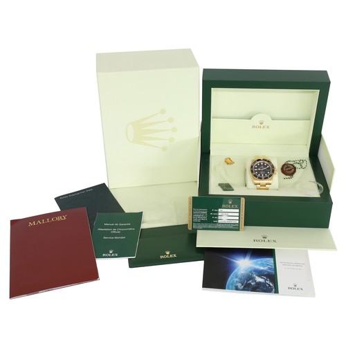 265 - Rolex Oyster Perpetual Date Submariner 18ct gentleman's wristwatch, reference no. 116618LN, serial n... 