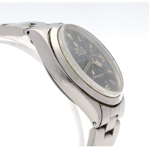260 - Rare Rolex Oyster Perpetual Explorer Super Precision 'Gilt' dial stainless steel gentleman's wristwa... 
