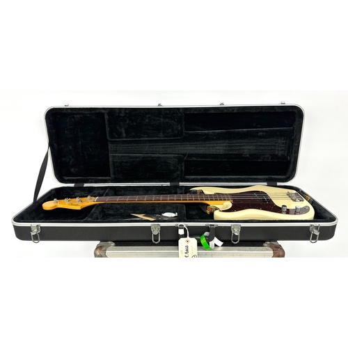 205 - Fender 62 Reissue Precision Bass left-handed bass guitar, made in Japan (2006-2008); Body: Olympic w... 