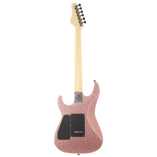 194 - 2023 Friedman NoHo AOMMTB-JOF-PY01-C electric guitar, made in USA; Body: pink sparkle finish; Neck: ... 