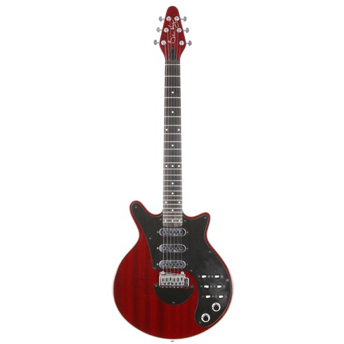 199 - Brian May Guitars Red Special electric guitar, made in Korea; Body: cherry red finish, strap button ... 