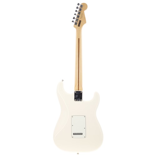 207 - 2012 Fender Standard Stratocaster left-handed electric guitar, made in Mexico; Body: Arctic white fi... 