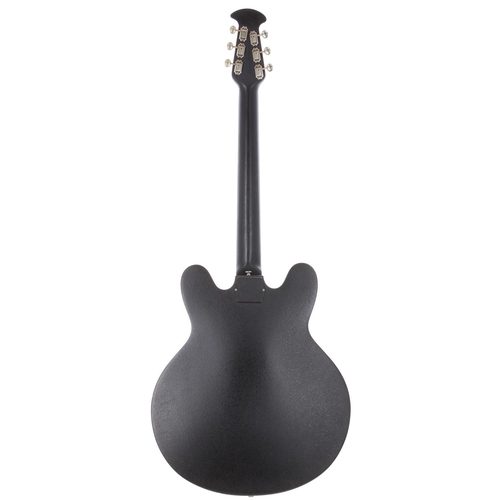 245 - Early 1970s Ovation Eclipse 1235-5 semi-hollow body electric guitar, made in USA; Body: black Lyrach... 