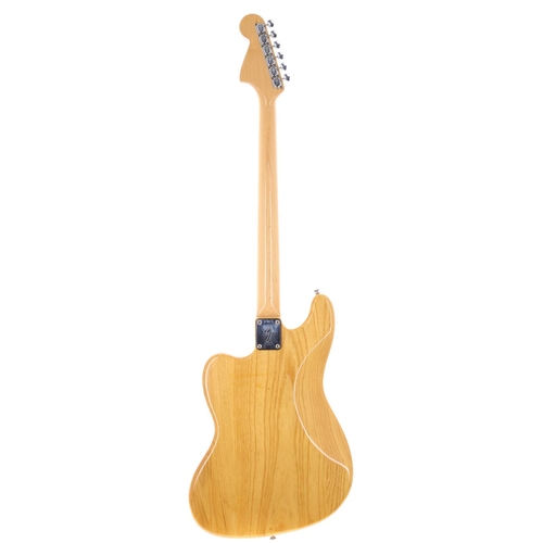 294 - 1972 Fender Bass VI six string bass guitar, made in USA; Body: natural finish, a few minor dings and... 